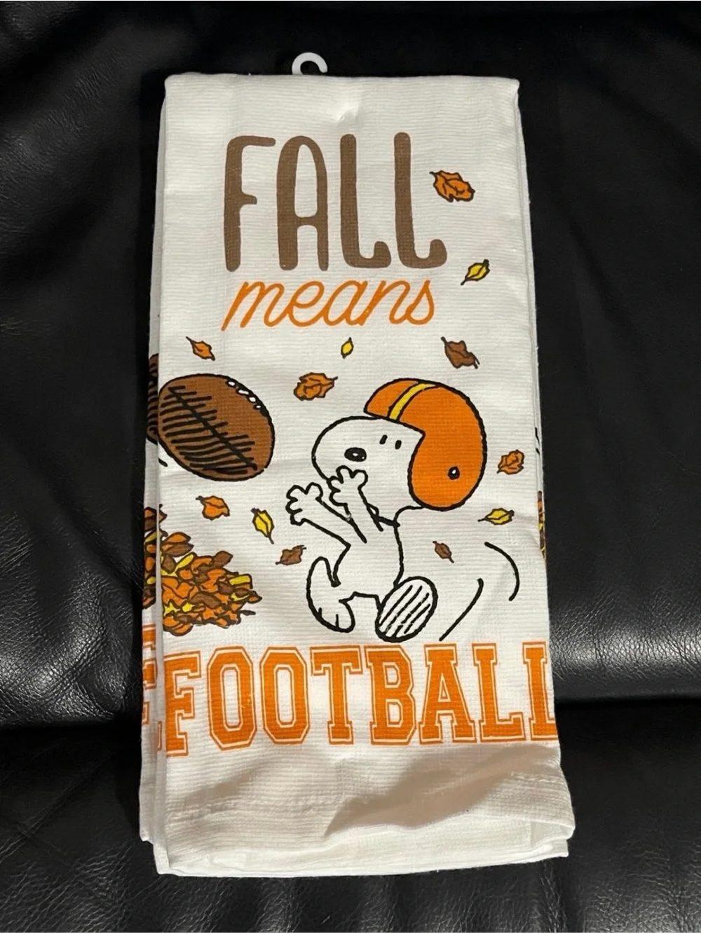 Peanuts Football Kitchen Towels, Set of 2 FALL MEANS FOOTBALL